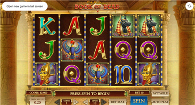 Book of Dead Hauptspiel