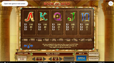 Auszahlungstabelle 3